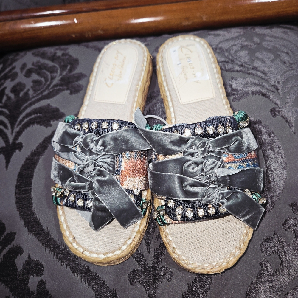 Circus by Sam Edelman Multicolor Ribbon Mules